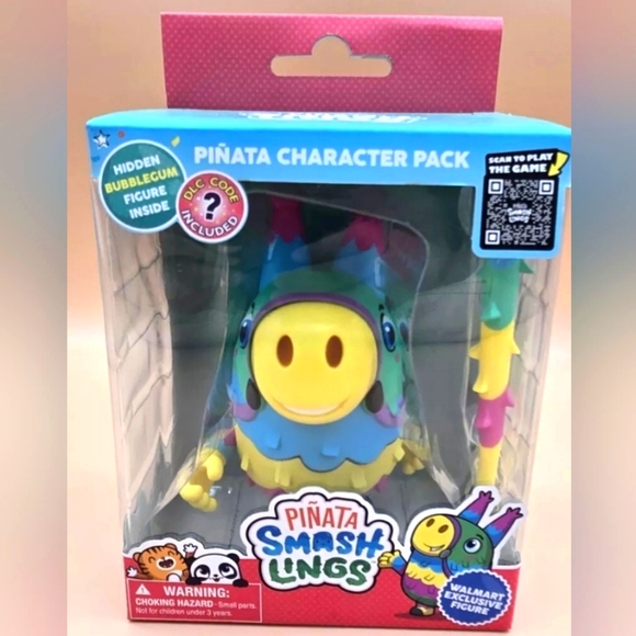 : ROBLOX Pinata Smashlings Donkey Figure Bubblegum Figure W/ DLC Code Exclusive - Picture 2 of 6